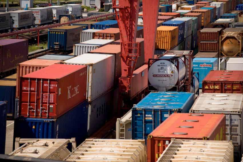 © ÖBB/Lukas Beck Nahaufnahme der bunten Container.