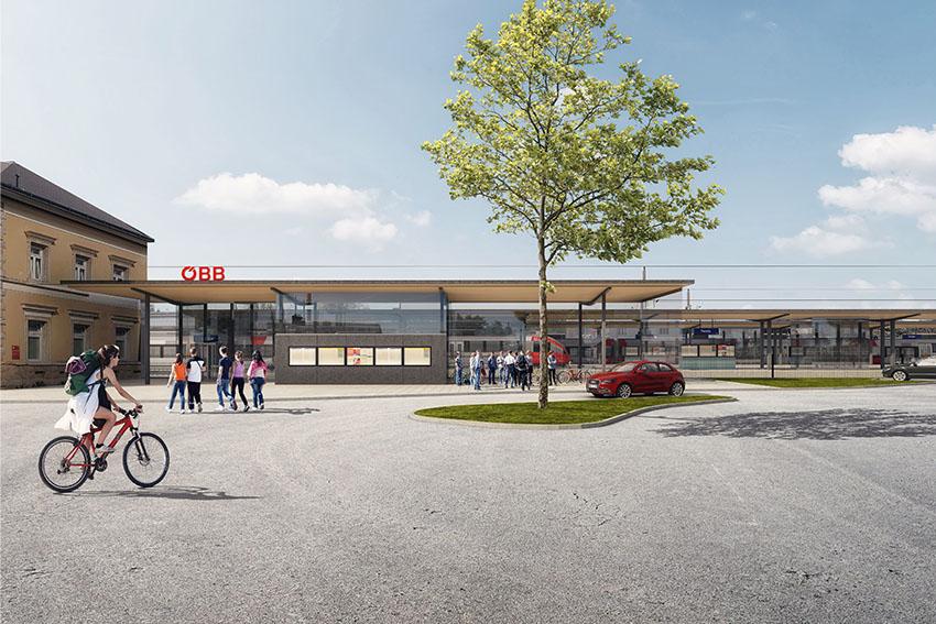 © ÖBB/Feuchtenhofer Architekten ZT Bahnhofvorplatz Ternitz