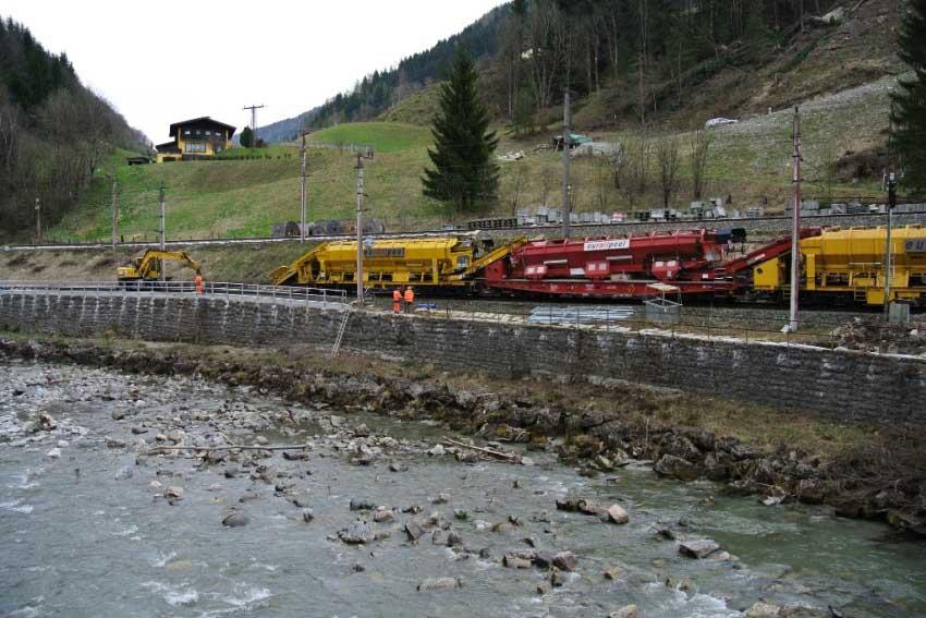 © ÖBB/Zitz Maasa Arbeiten auf der Tauernstrecke