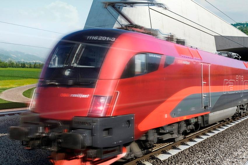 © ÖBB/kommerz Railjet in Fahrt